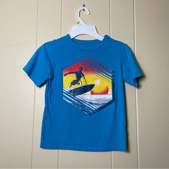 Place Blue Surfing Graphic Tee size 5-6 - Picture 1 of 3